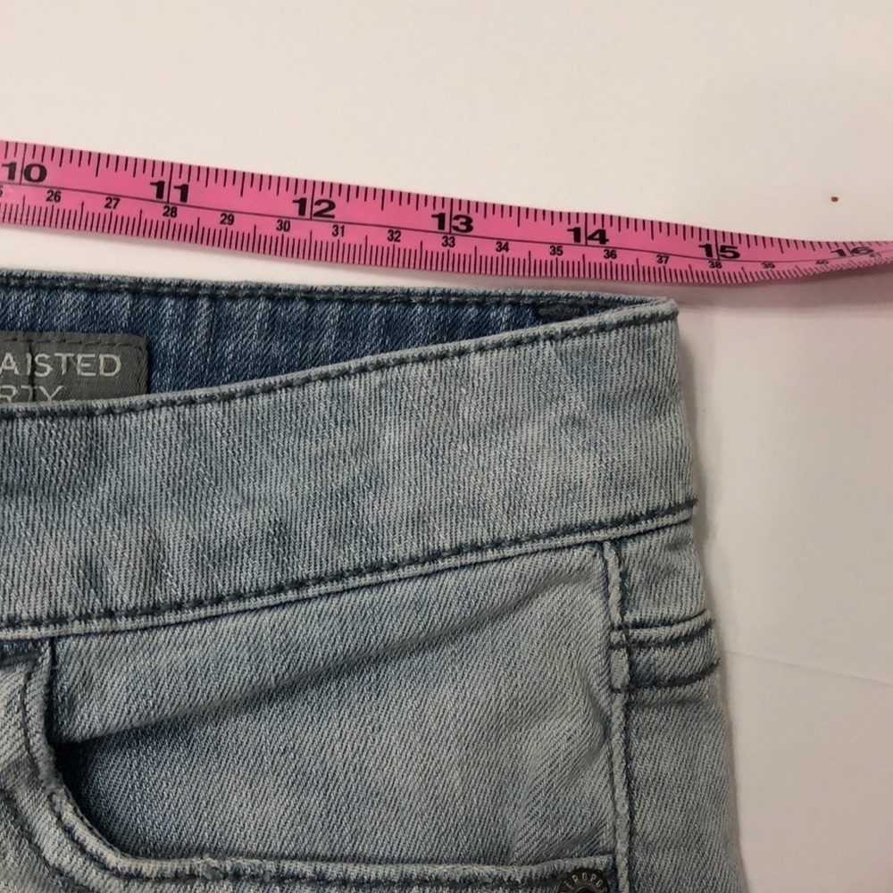 AEROPOSTALE HIGH WAISTED JEAN SHORTS - Picture 10 of 16
